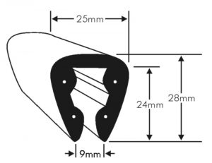 PVC 4 Boat Fendering Profile